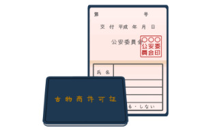 公安委員会許可取得済み 必ず許可証を提示します