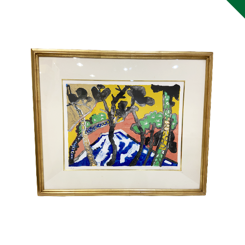 絵画】片岡球子 リトグラフ 松原の富士 絵画 | 高く売るなら買取店 