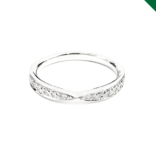 Tiffany&Co.】ティファニー ハーモニー ハーフエタニティ Pt950 リング  